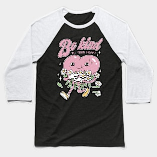 Kindness Heart Mascot Baseball T-Shirt